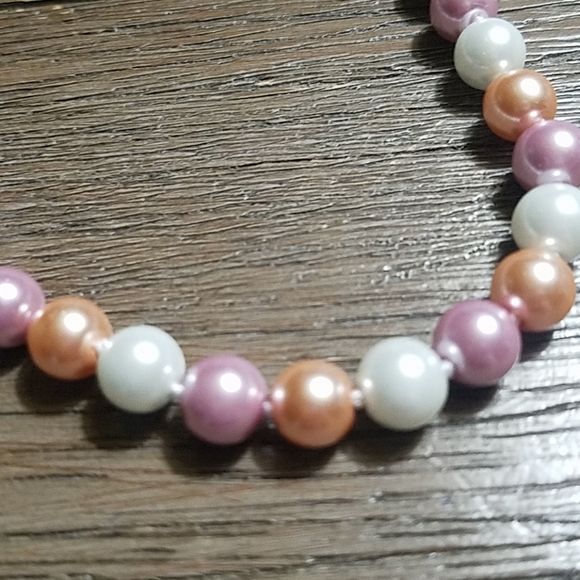 Tri colored akoya pearl necklace - Picture 4 of 6